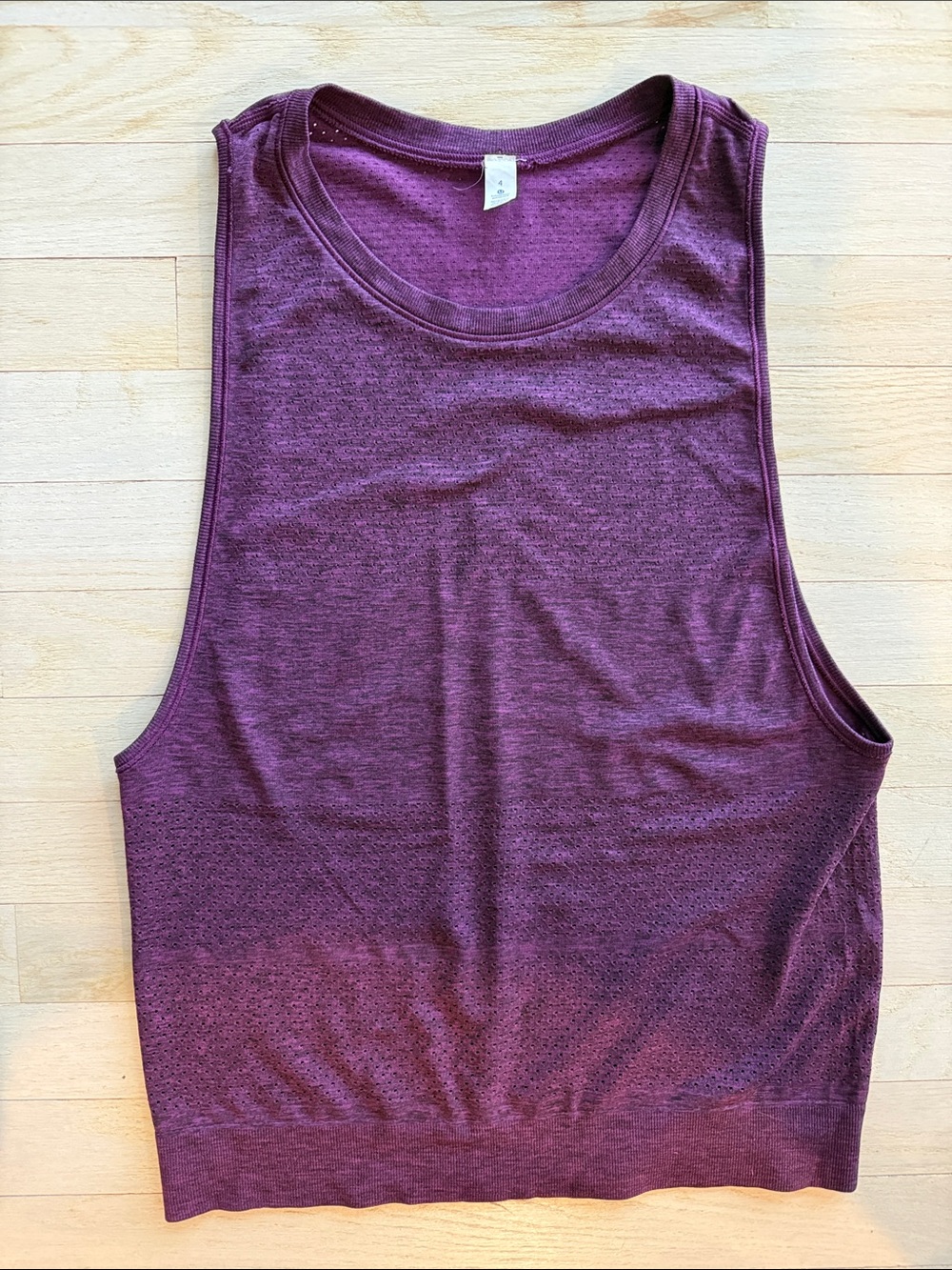 Lululemon Women's Sleeveless Knit Tank Top - Plum size 4